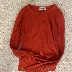Urban Outfitters Orange Long Sleeve Top